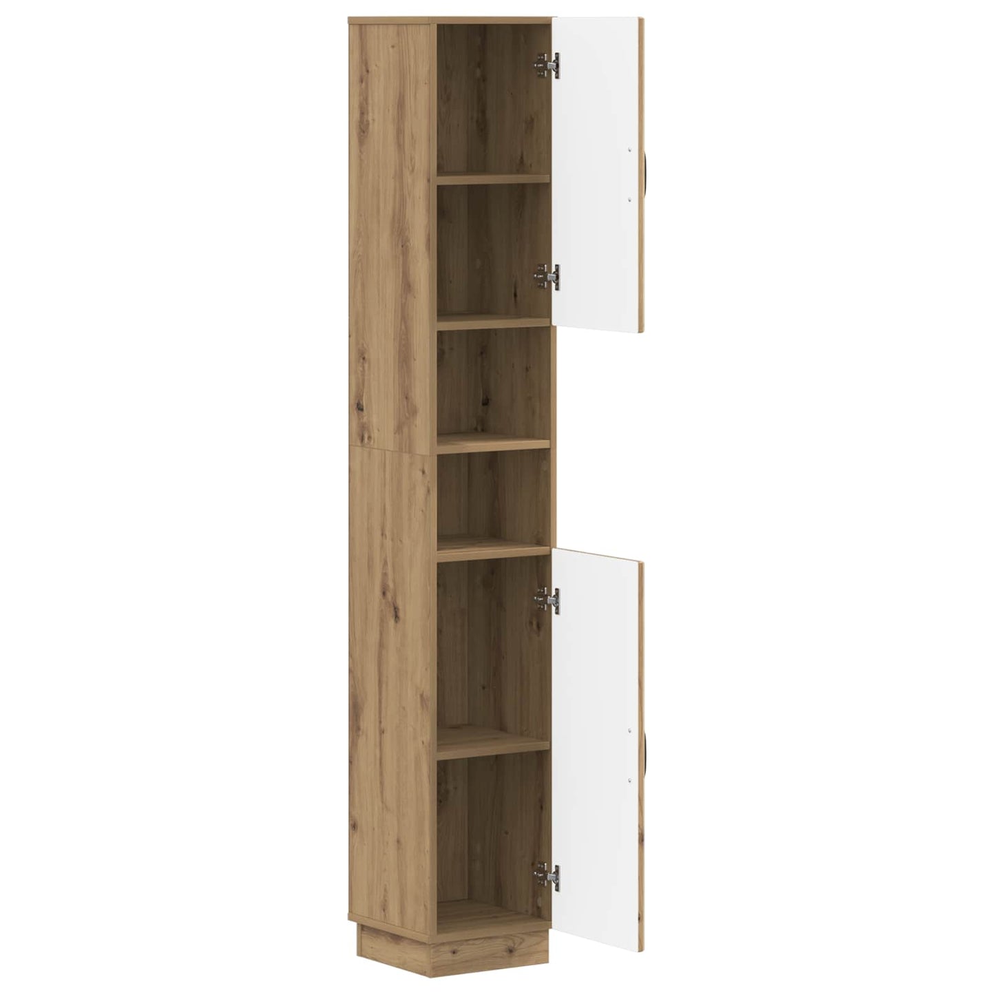 Bathroom Cabinet with Open Shelf HOORN Artisan Oak