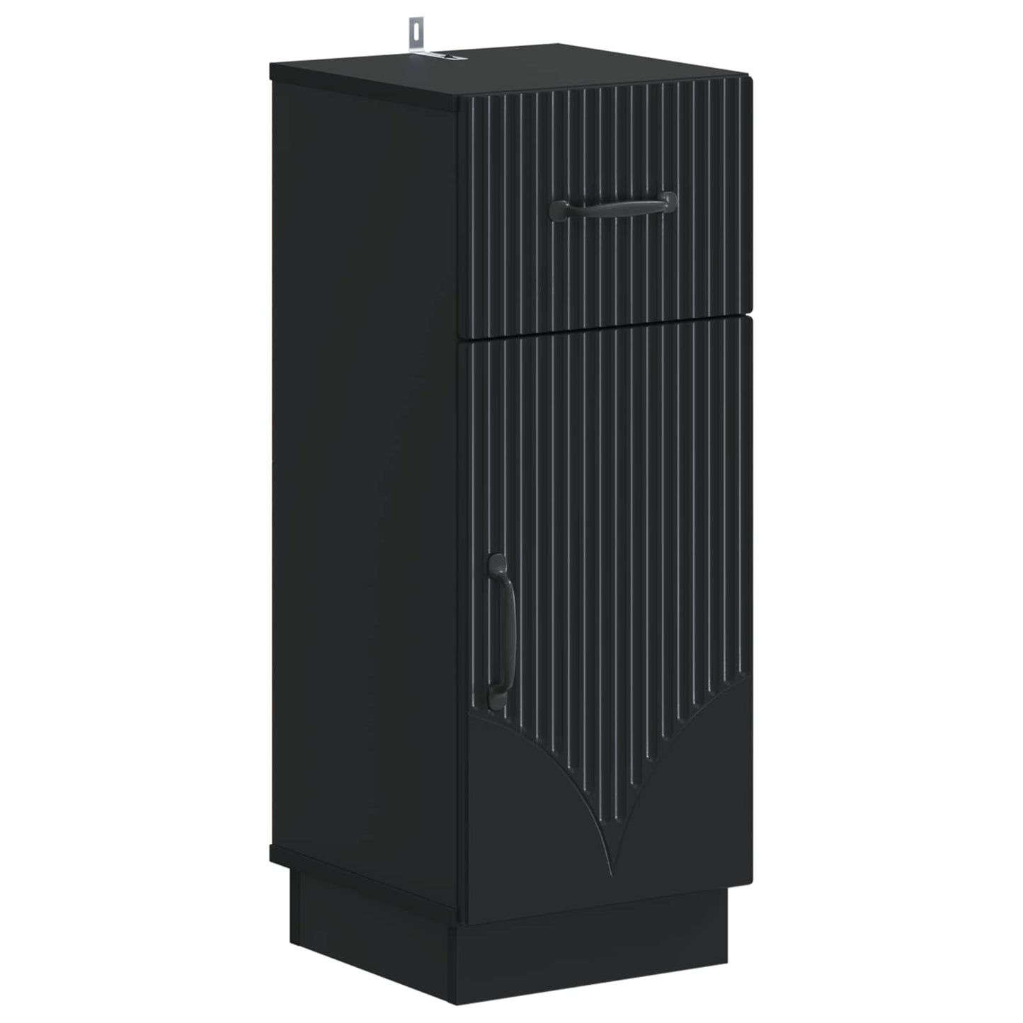 Bathroom Storage Cainet HOORN Black 30 x 31 x 77 cm