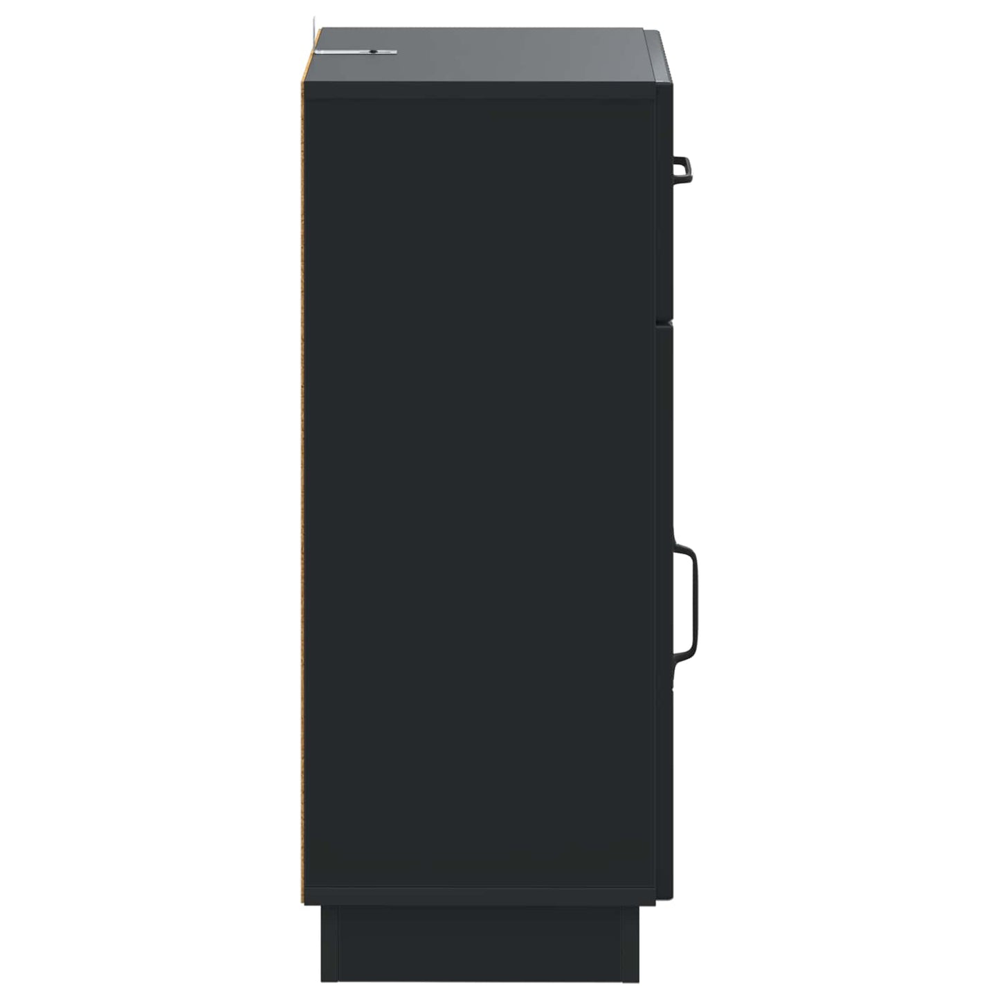 Bathroom Storage Cainet HOORN Black 30 x 31 x 77 cm