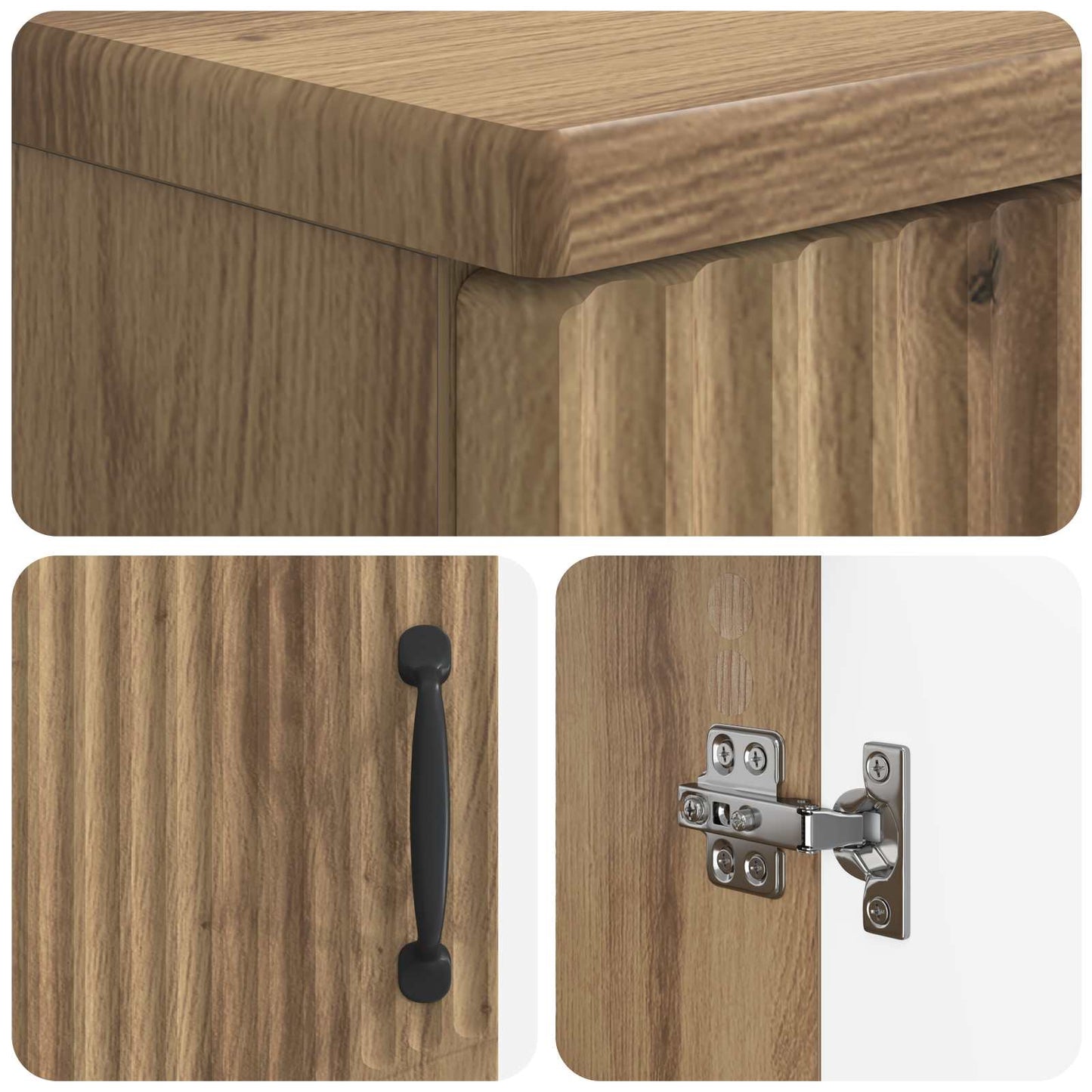 Bathroom Storage Cainet HOORN Artisan Oak 30 x 31 x 77 cm
