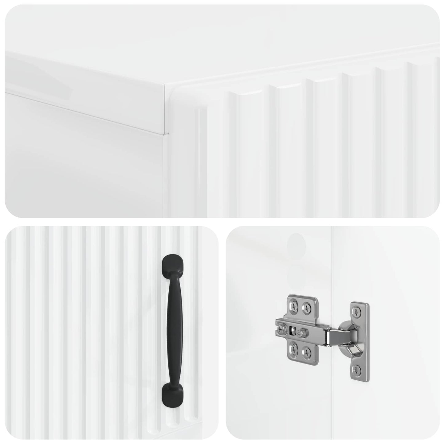 Bathroom Storage Cainet HOORN High Gloss White