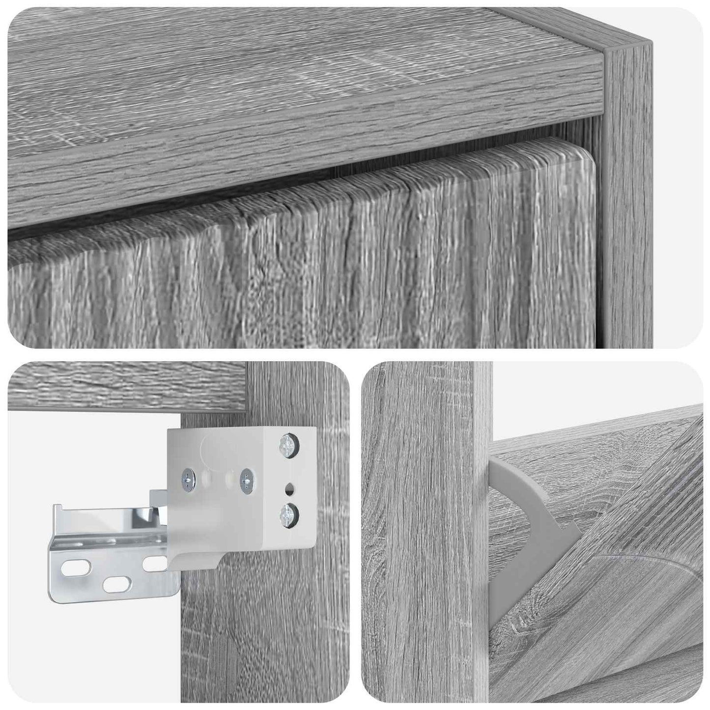 Wall-Mounted Shoe Cabinet HOORN 71 x 17 x 43 cm Engineered Wood