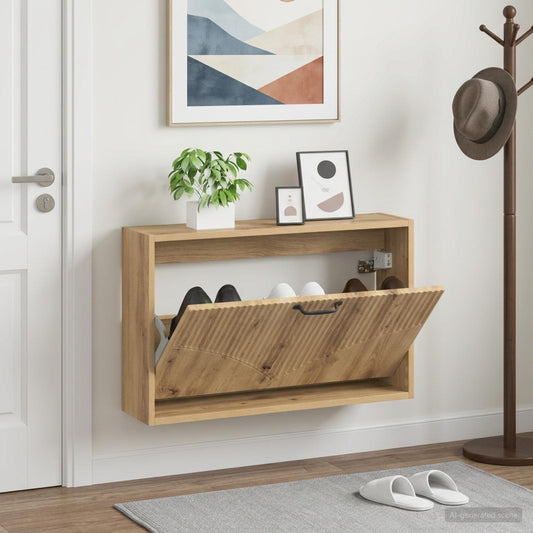 Wall-Mounted Shoe Cabinet HOORN 71 x 17 x 43 cm Engineered Wood