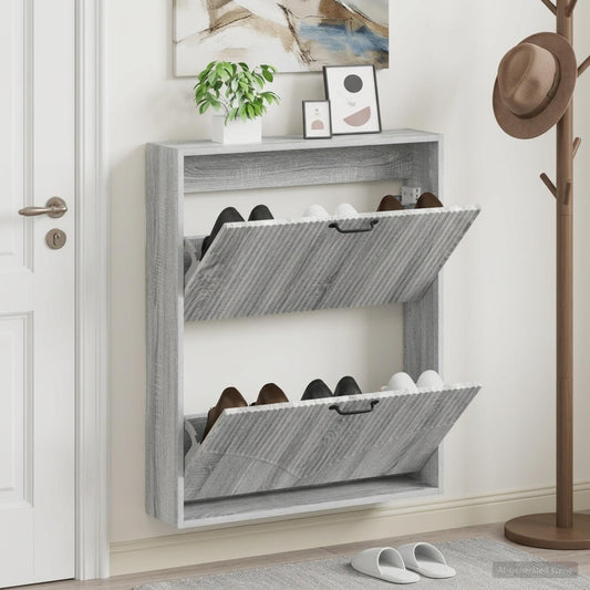 Wall-Mounted Shoe Cabinet HOORN 71 x 17 x 86 cm Engineered Wood