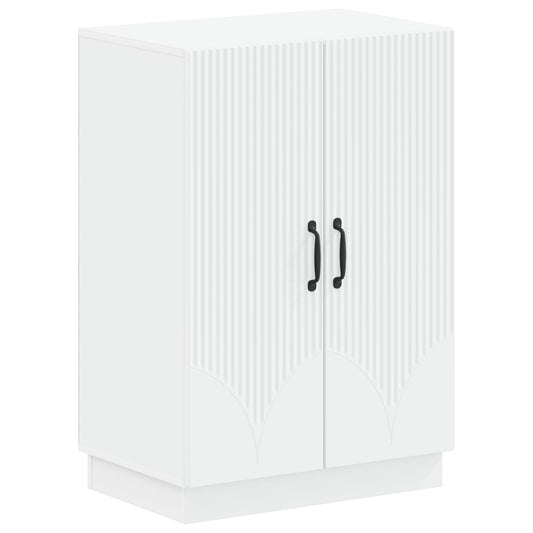 Shoe Cabinet HOORN 59.5 x 39.5 x 87 cm Engineered Wood White