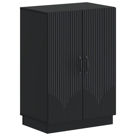Shoe Cabinet HOORN 59.5 x 39.5 x 87 cm Engineered Wood Black