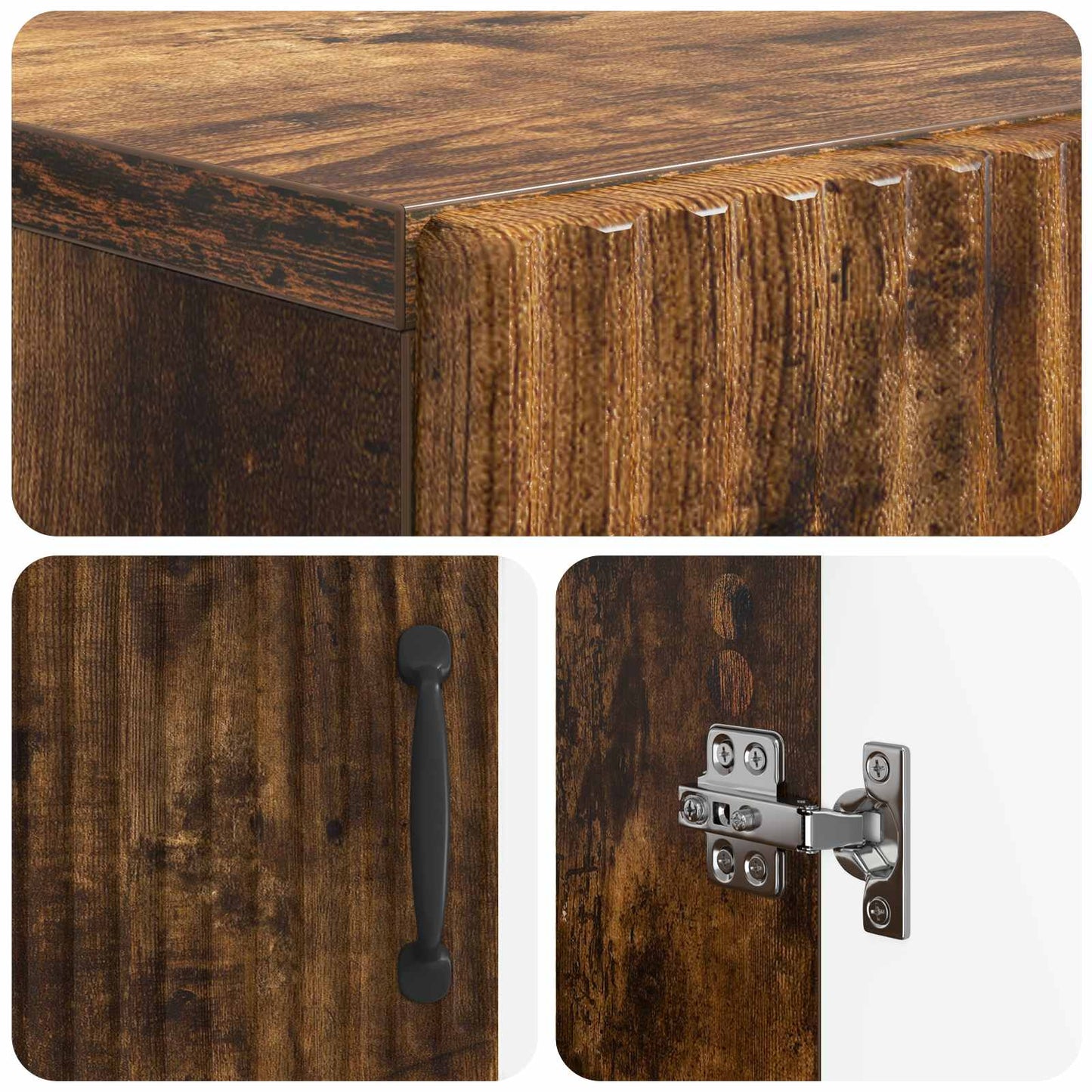 Shoe Cabinet HOORN 59.5 x 39.5 x 87 cm Engineered Wood