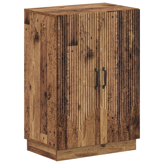 Shoe Cabinet HOORN 59.5 x 39.5 x 87 cm Engineered Wood Old Wood