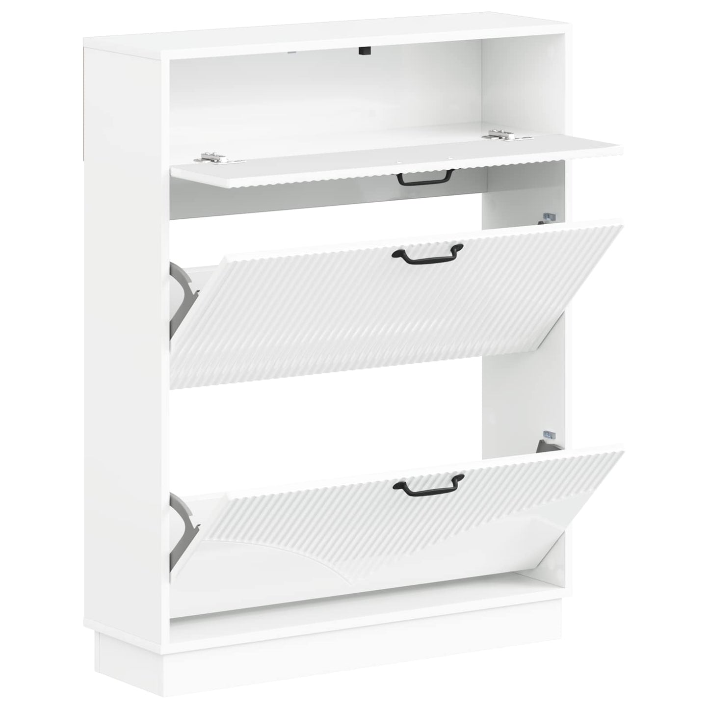 Shoe Cabinet HOORN 78 x 24 x 100 cm Engineered Wood