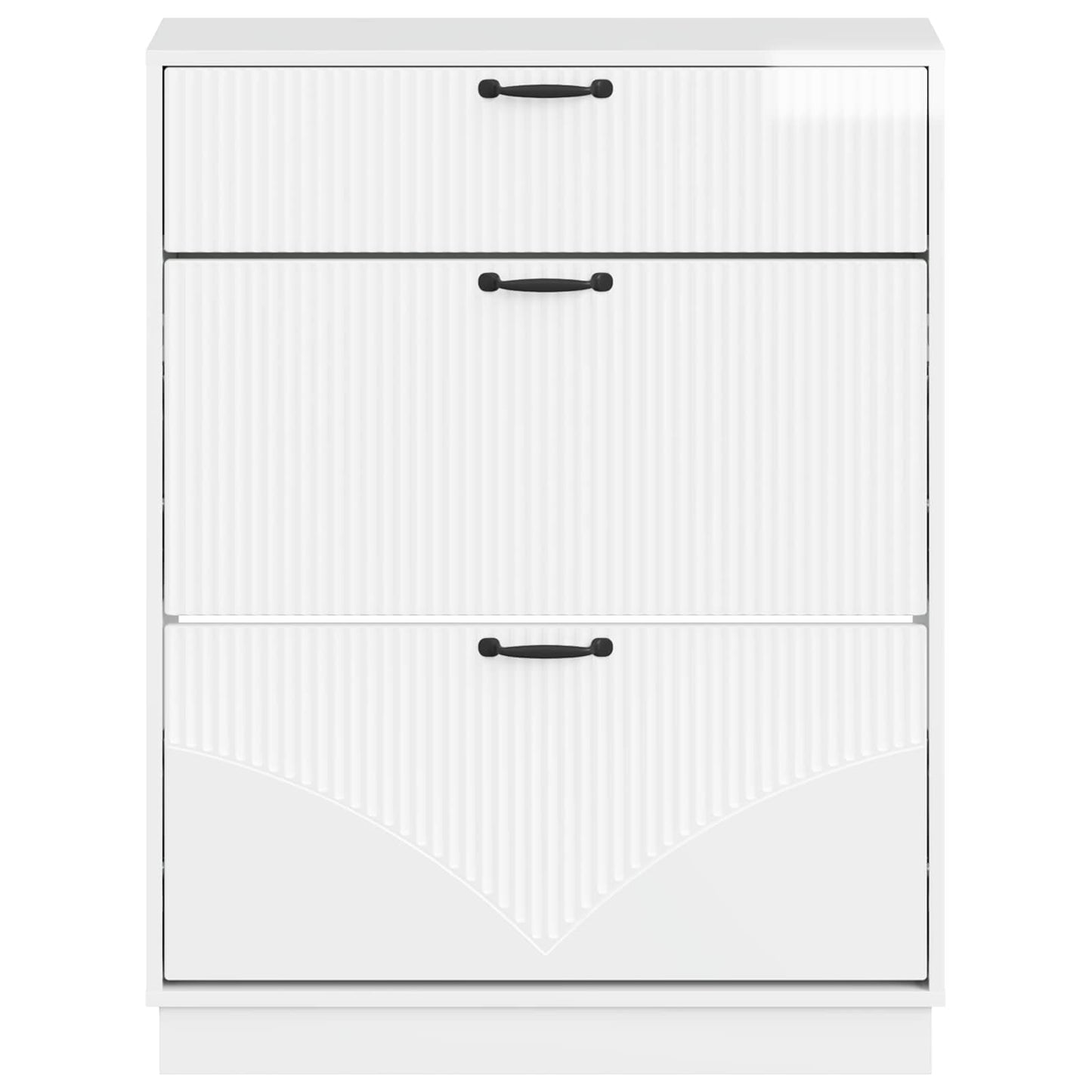 Shoe Cabinet HOORN 78 x 24 x 100 cm Engineered Wood