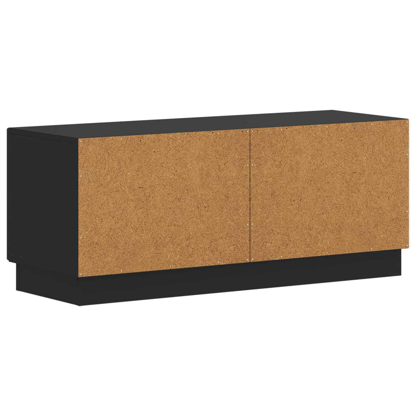 TV Cabinet Black Engineered Wood