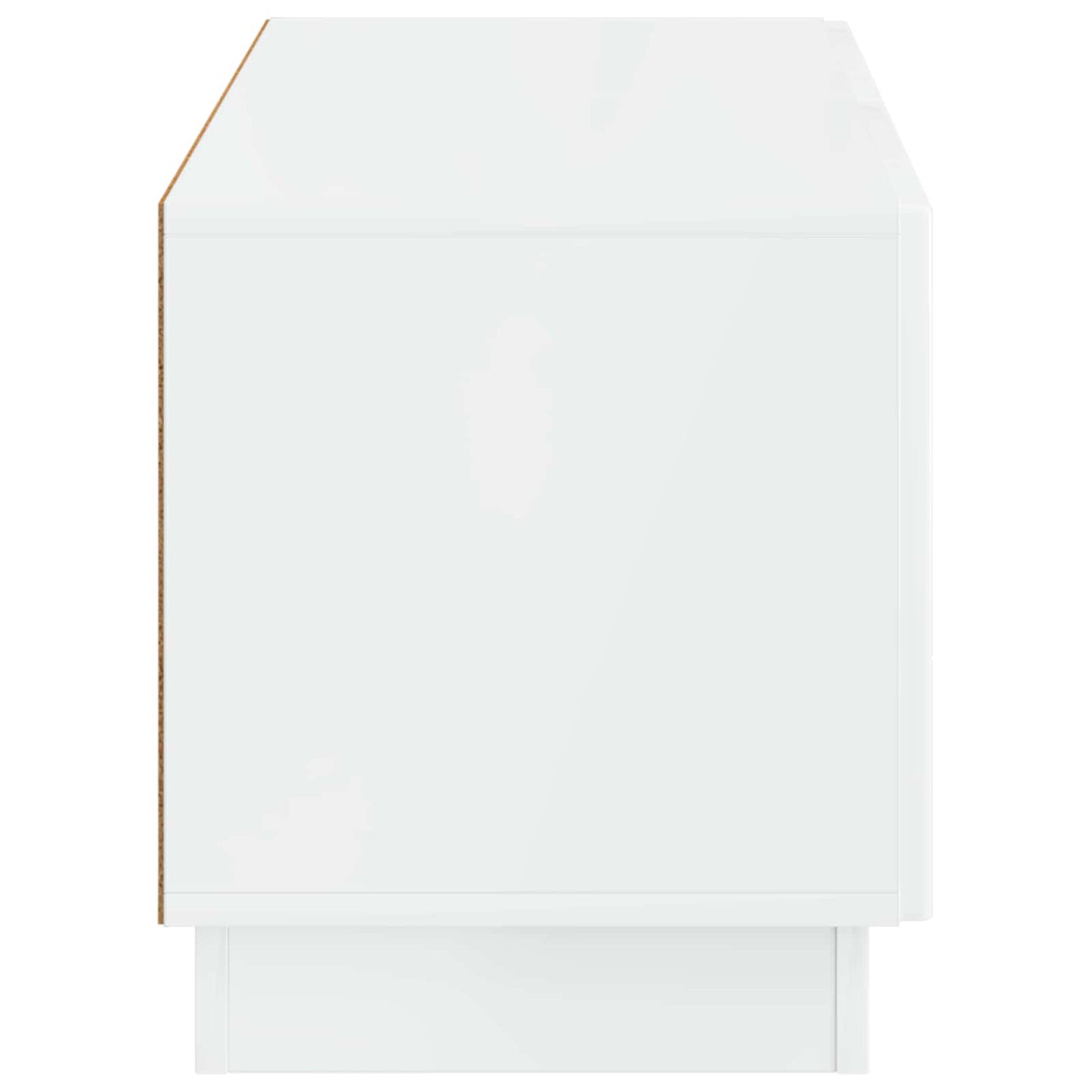 TV Cabinet High Gloss White Engineered Wood