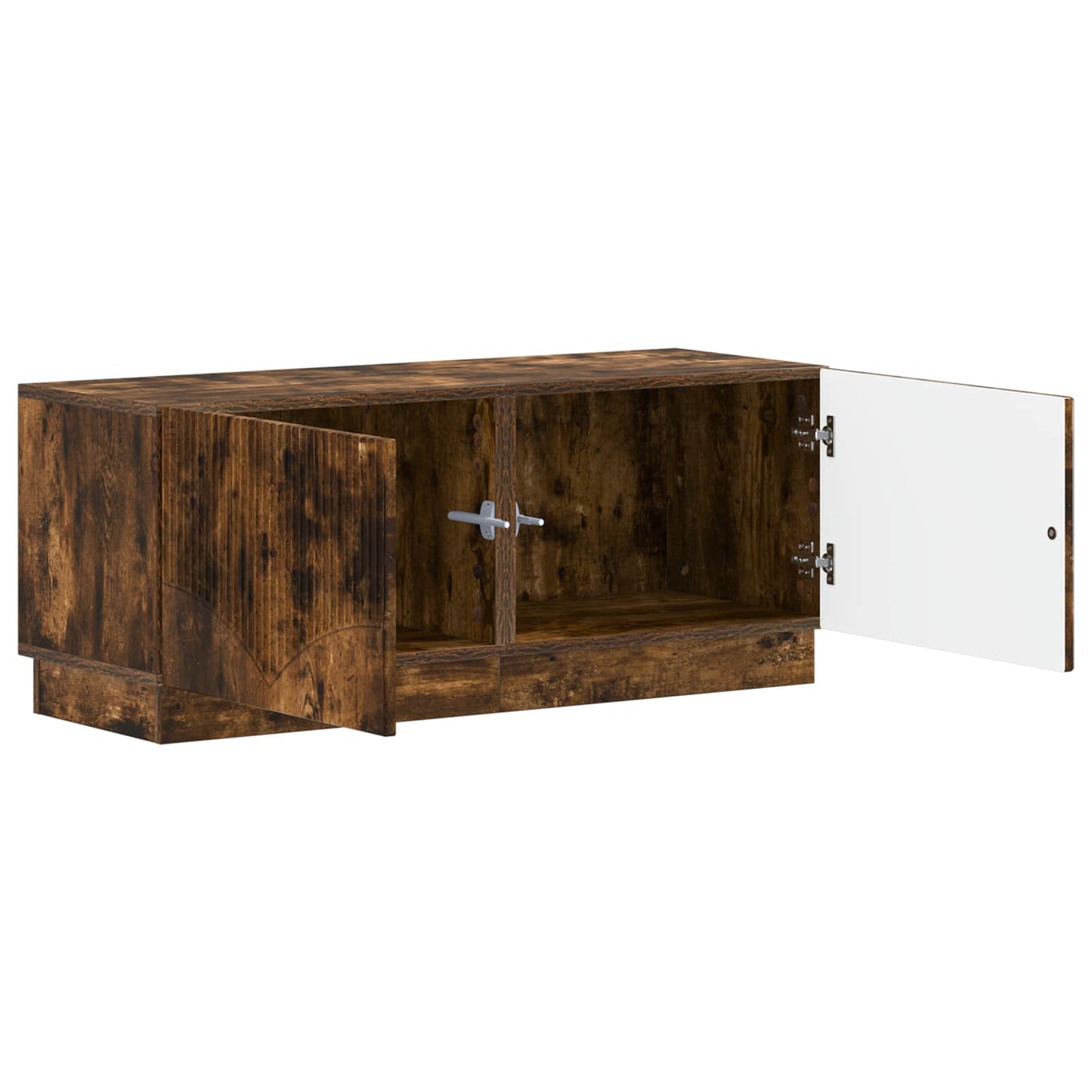 TV Cabinet Smoked Oak Engineered Wood
