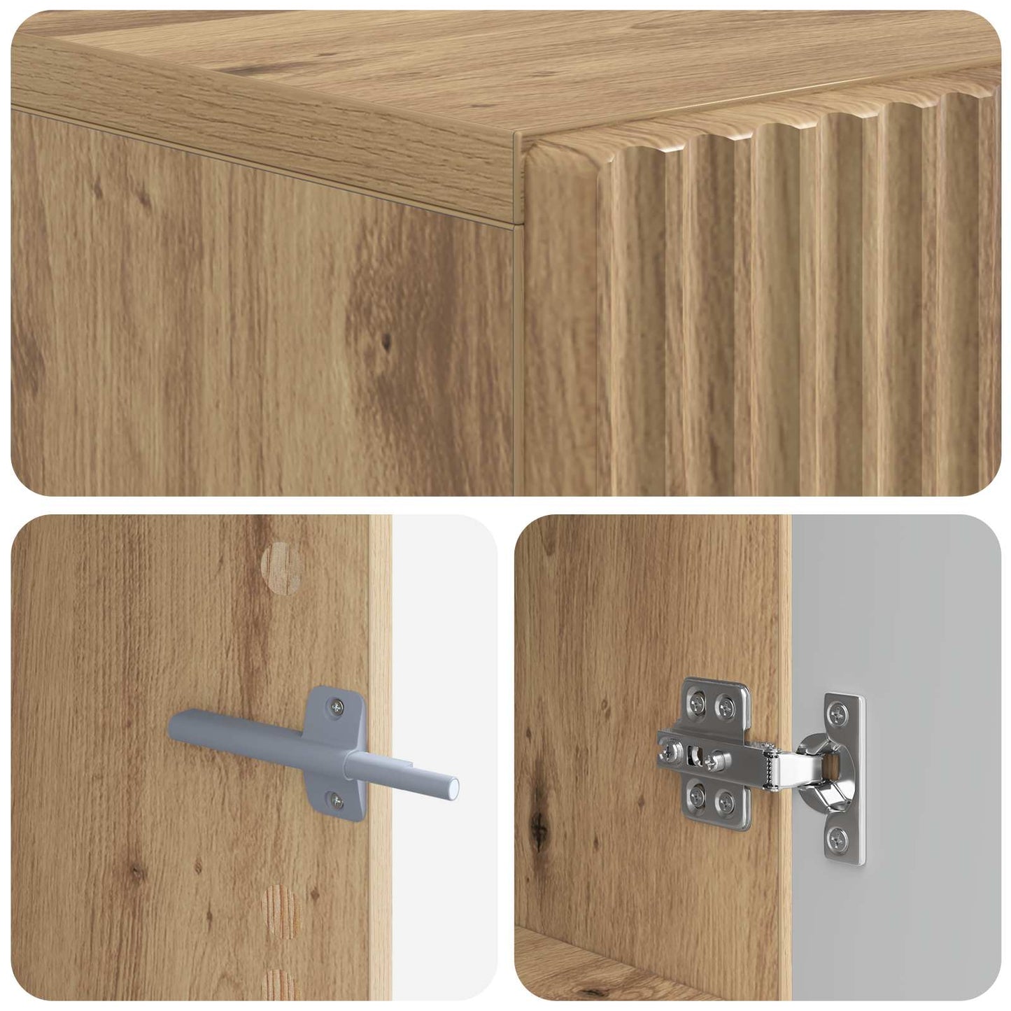 TV Cabinet Artisan Oak Engineered Wood