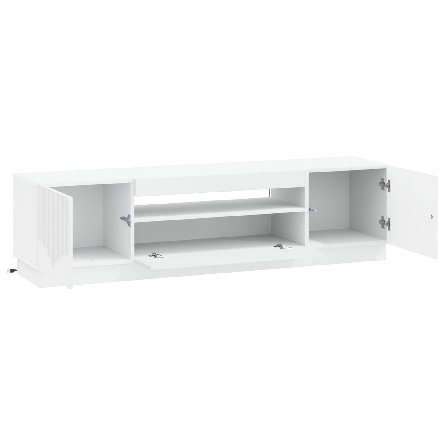 LED TV Cabinet White Engineered Wood