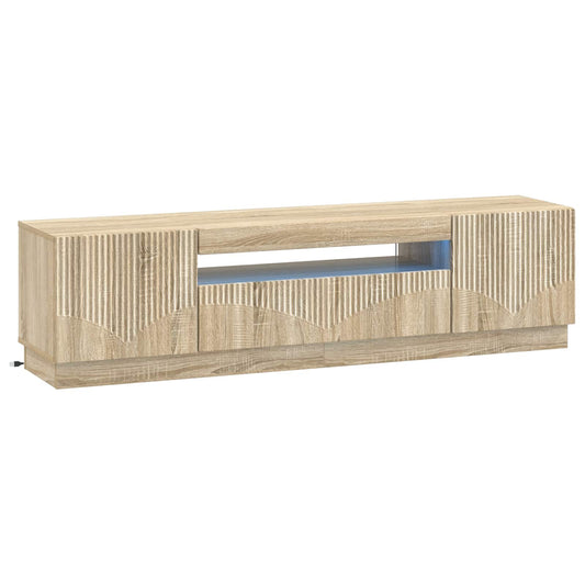 LED TV Cabinet Sonoma Oak Engineered Wood