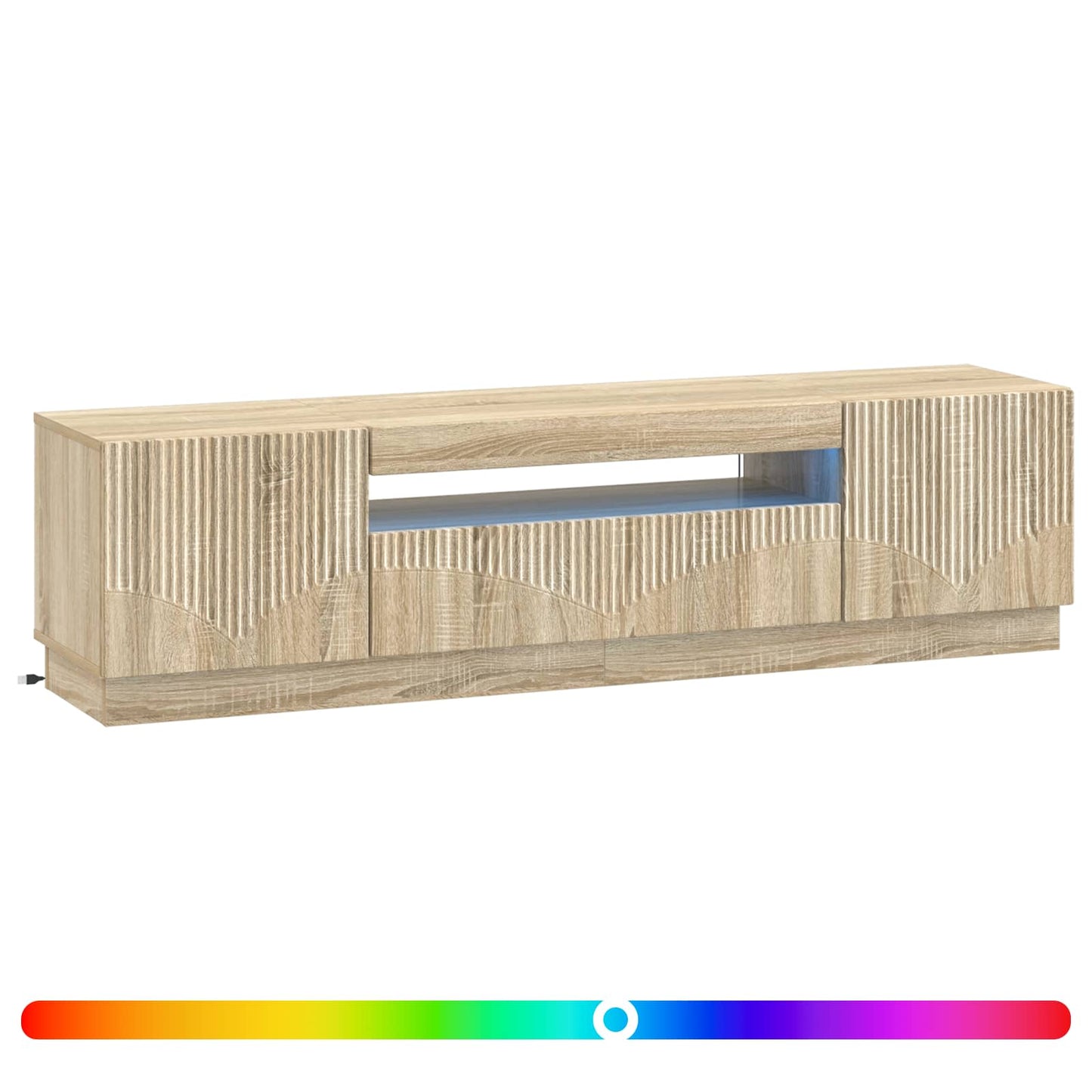 LED TV Cabinet Sonoma Oak Engineered Wood