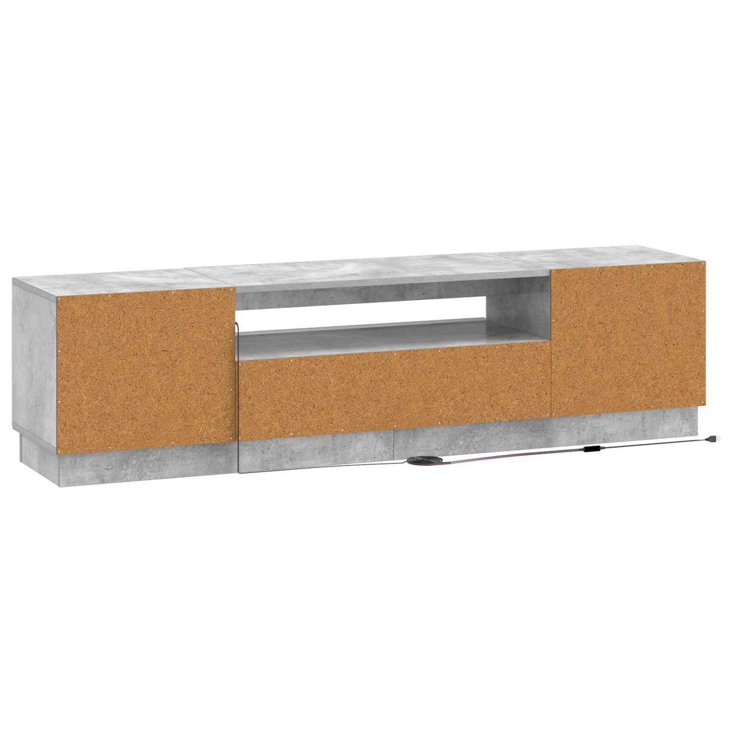 LED TV Cabinet Concrete Grey Engineered Wood