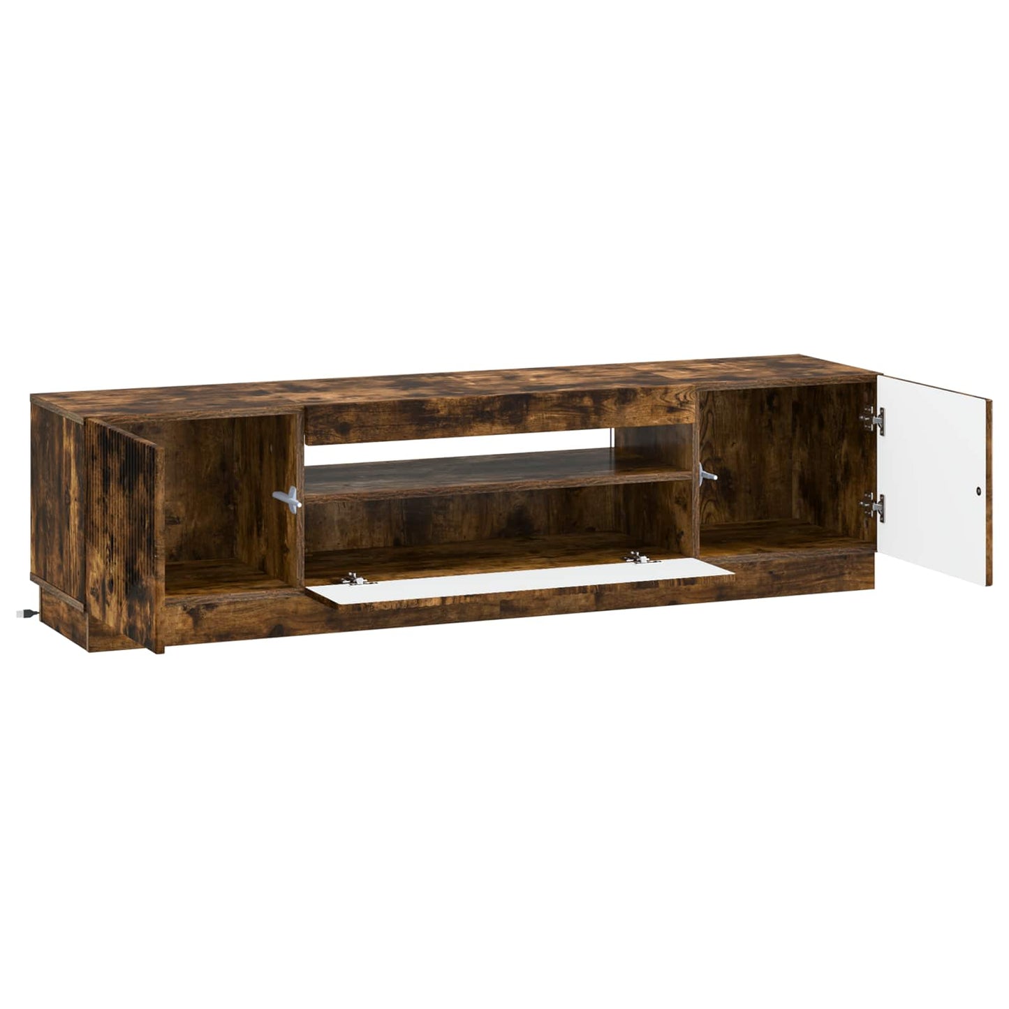 LED TV Cabinet Smoked Oak Engineered Wood