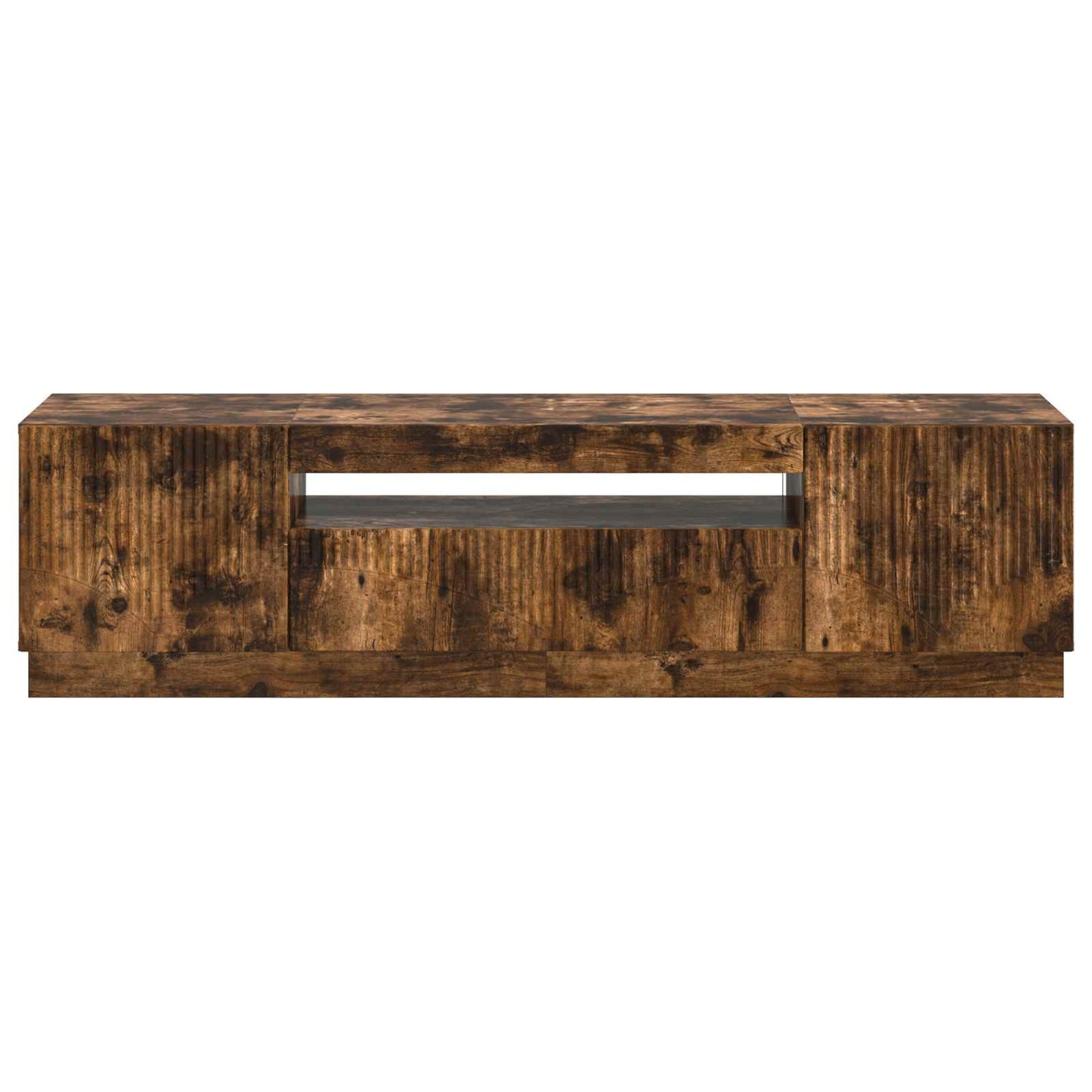 LED TV Cabinet Smoked Oak Engineered Wood