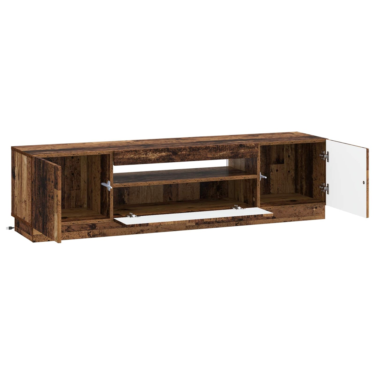 LED TV Cabinet Old Wood Engineered Wood
