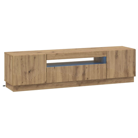 LED TV Cabinet Artisan Oak Engineered Wood