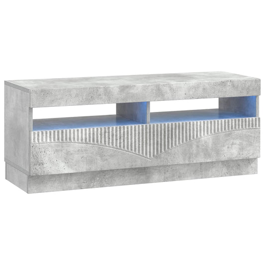 LED TV Cabinet Concrete Grey Engineered Wood