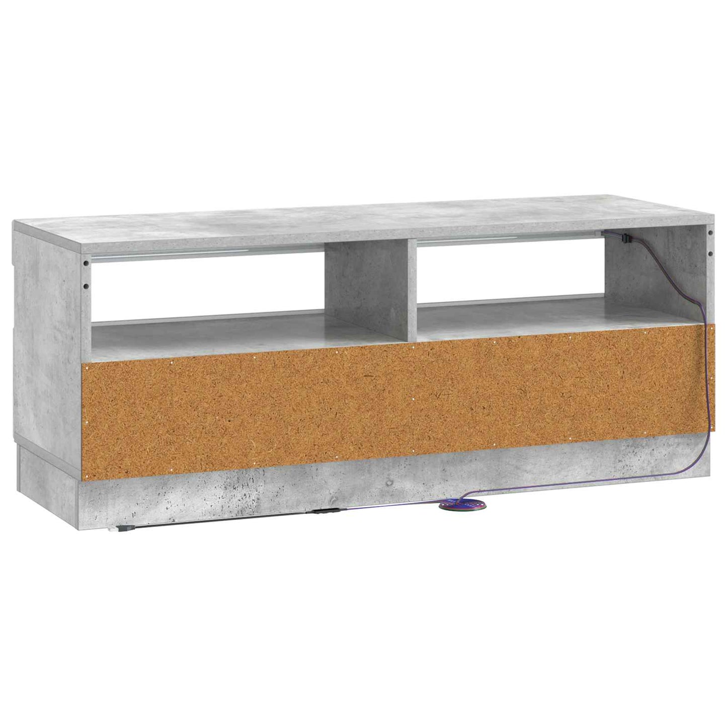 LED TV Cabinet Concrete Grey Engineered Wood
