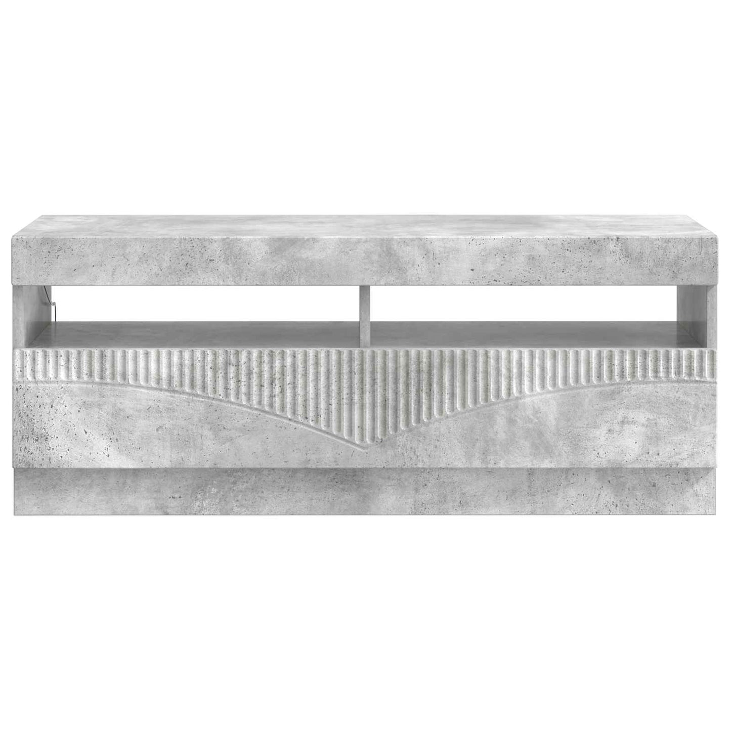LED TV Cabinet Concrete Grey Engineered Wood