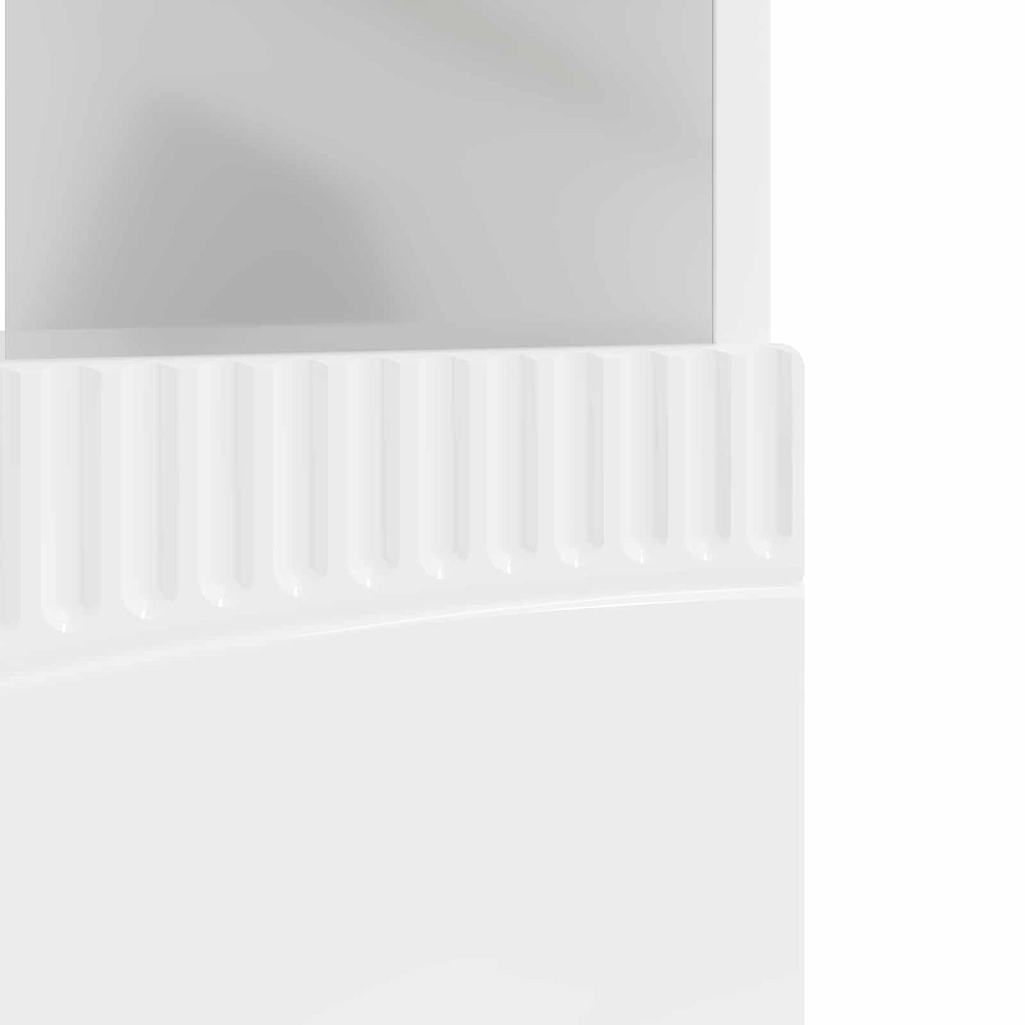 LED TV Cabinet High Gloss White Engineered Wood