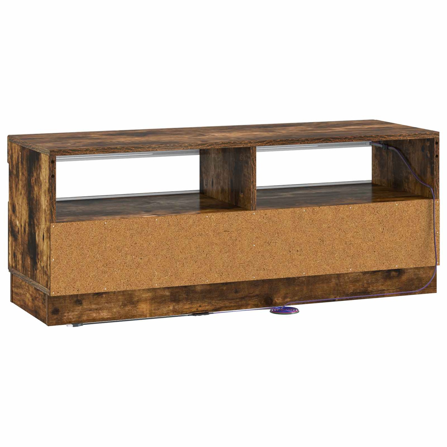 LED TV Cabinet Smoked Oak Engineered Wood