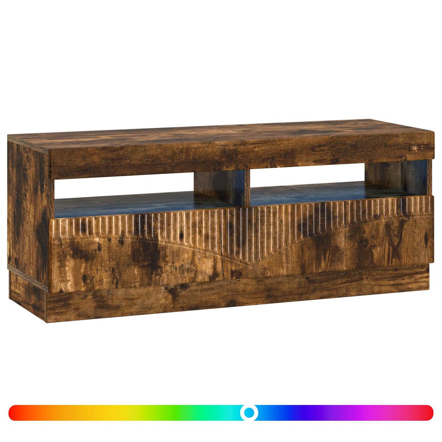 LED TV Cabinet Smoked Oak Engineered Wood