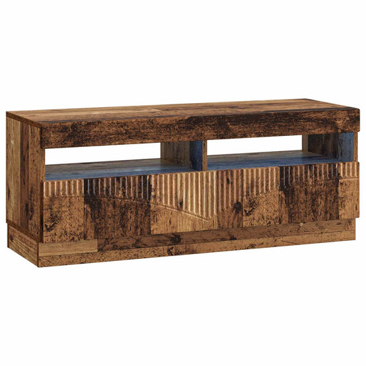 LED TV Cabinet Old Wood Engineered Wood