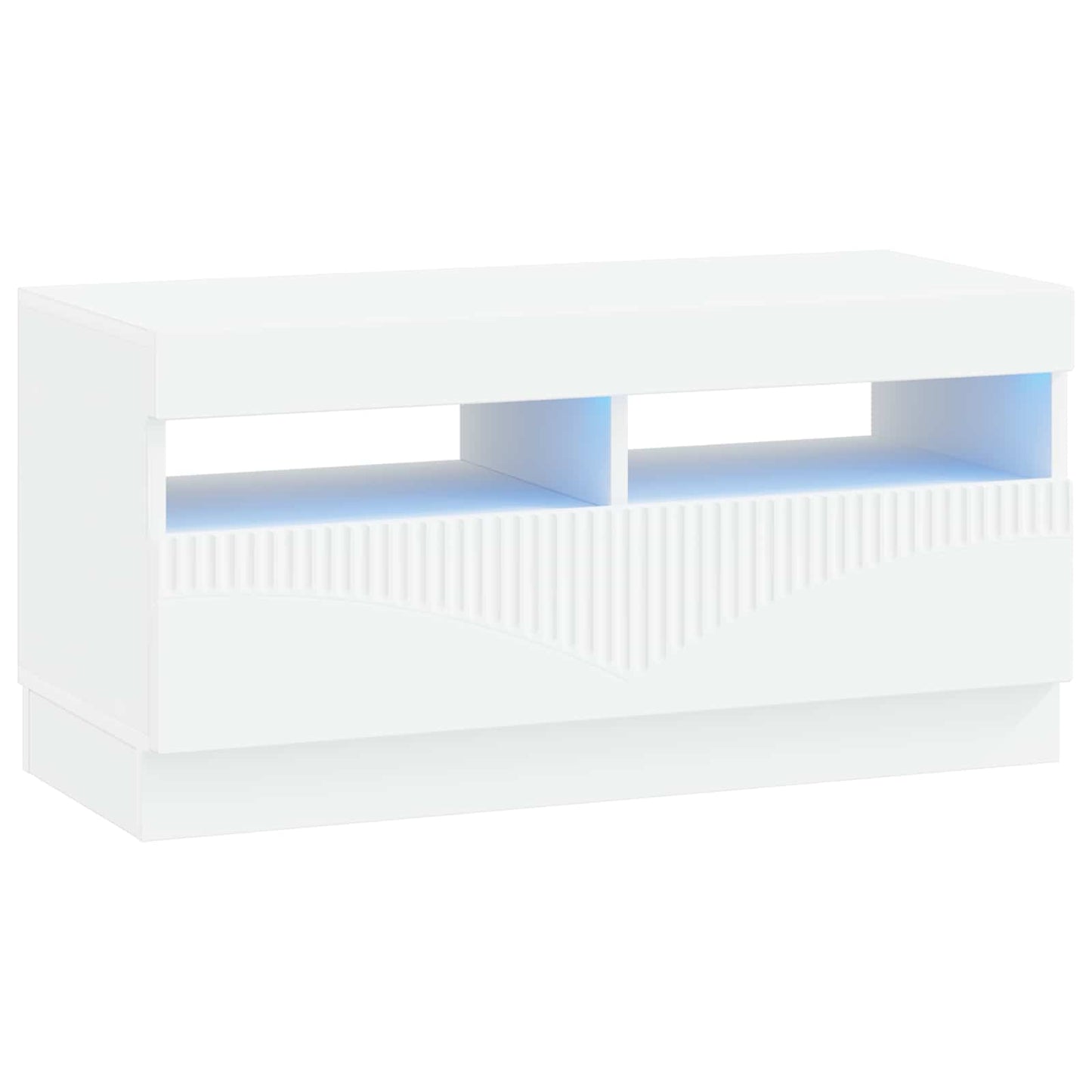 LED TV Cabinet White Engineered Wood
