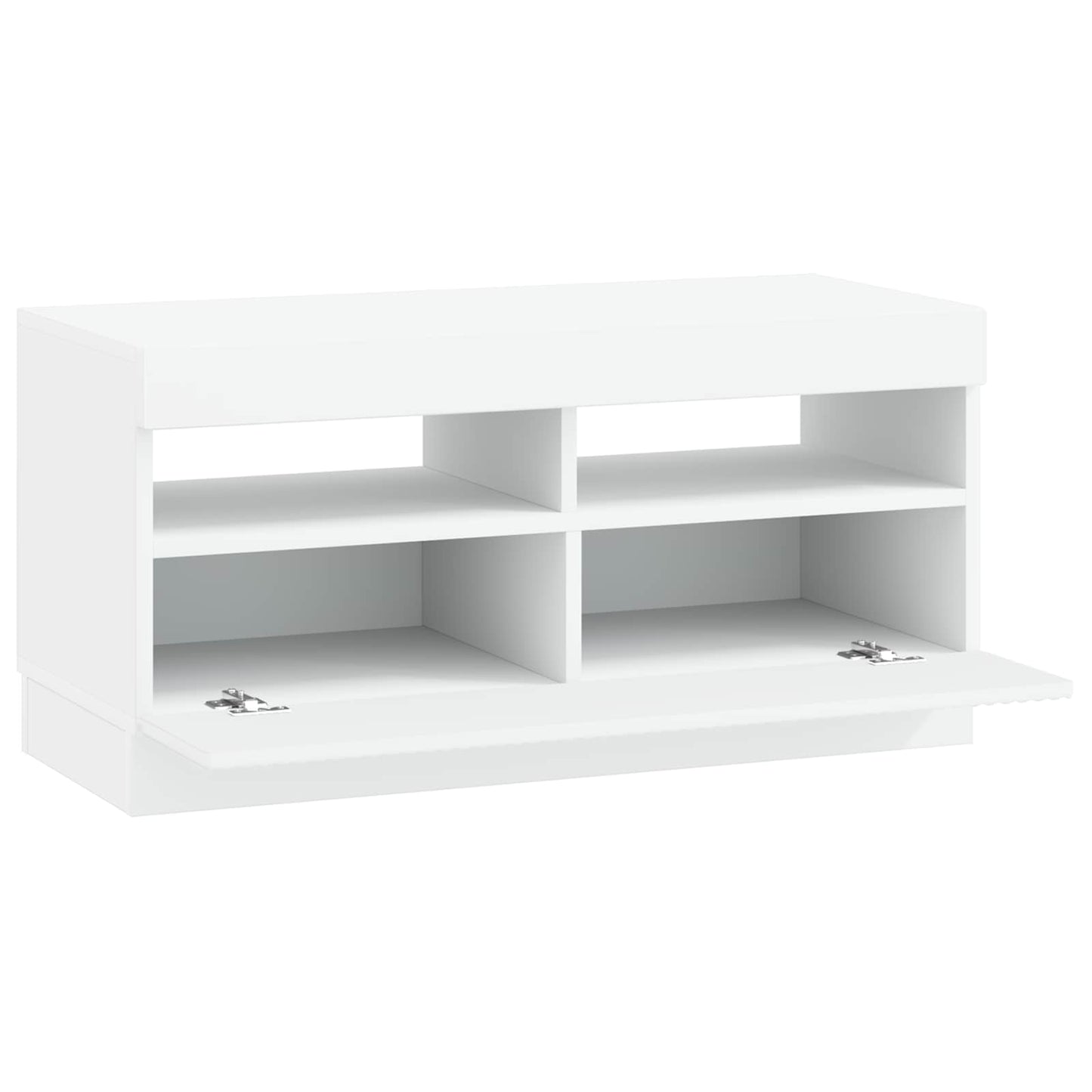 LED TV Cabinet White Engineered Wood