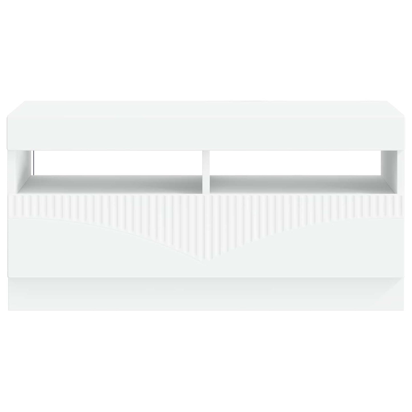 LED TV Cabinet White Engineered Wood