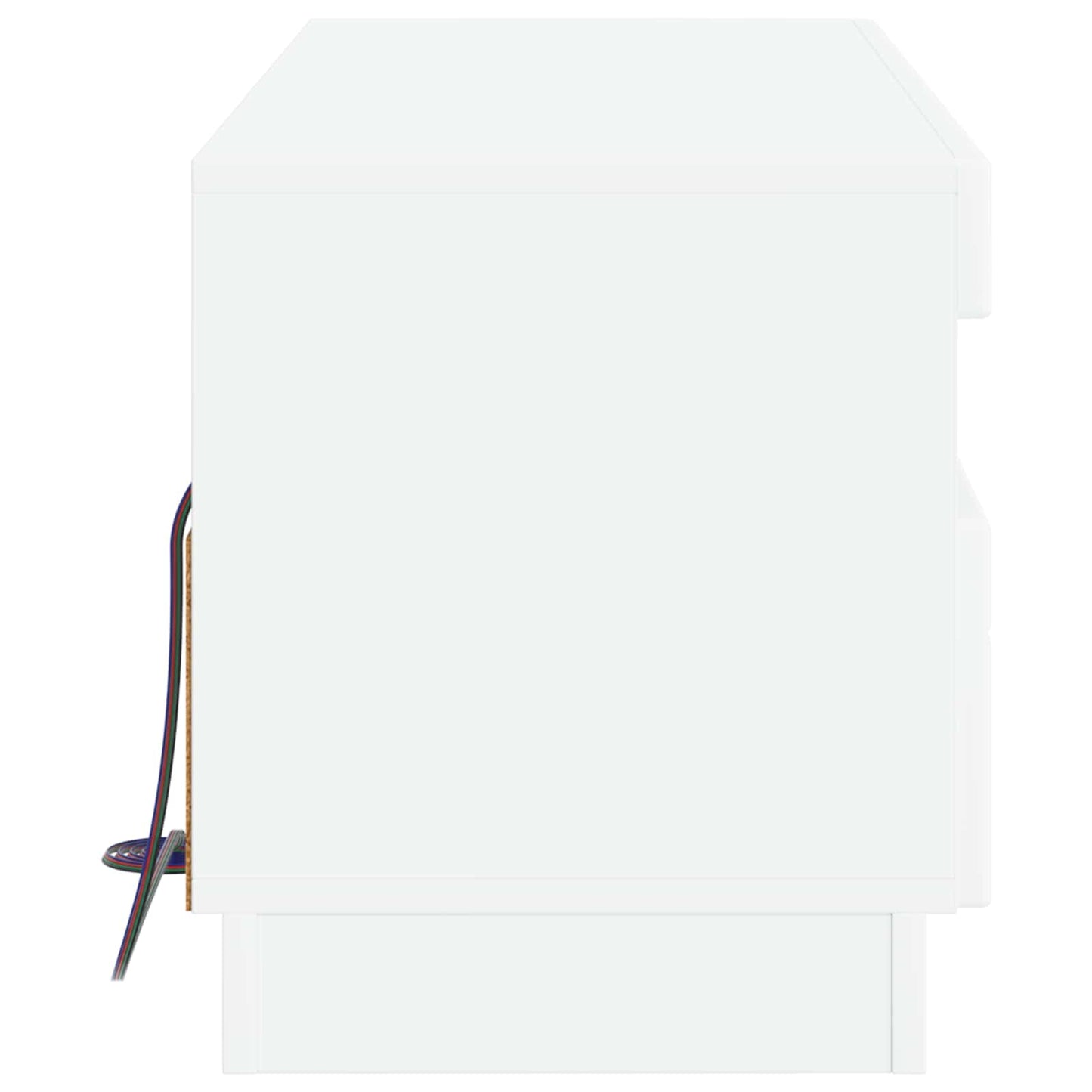 LED TV Cabinet White Engineered Wood