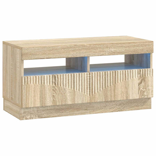 LED TV Cabinet Sonoma Oak Engineered Wood
