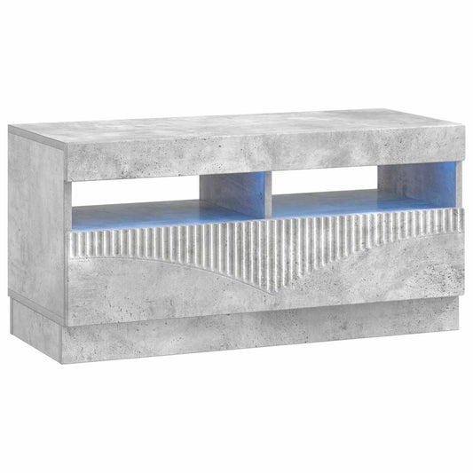 LED TV Cabinet Concrete Grey Engineered Wood