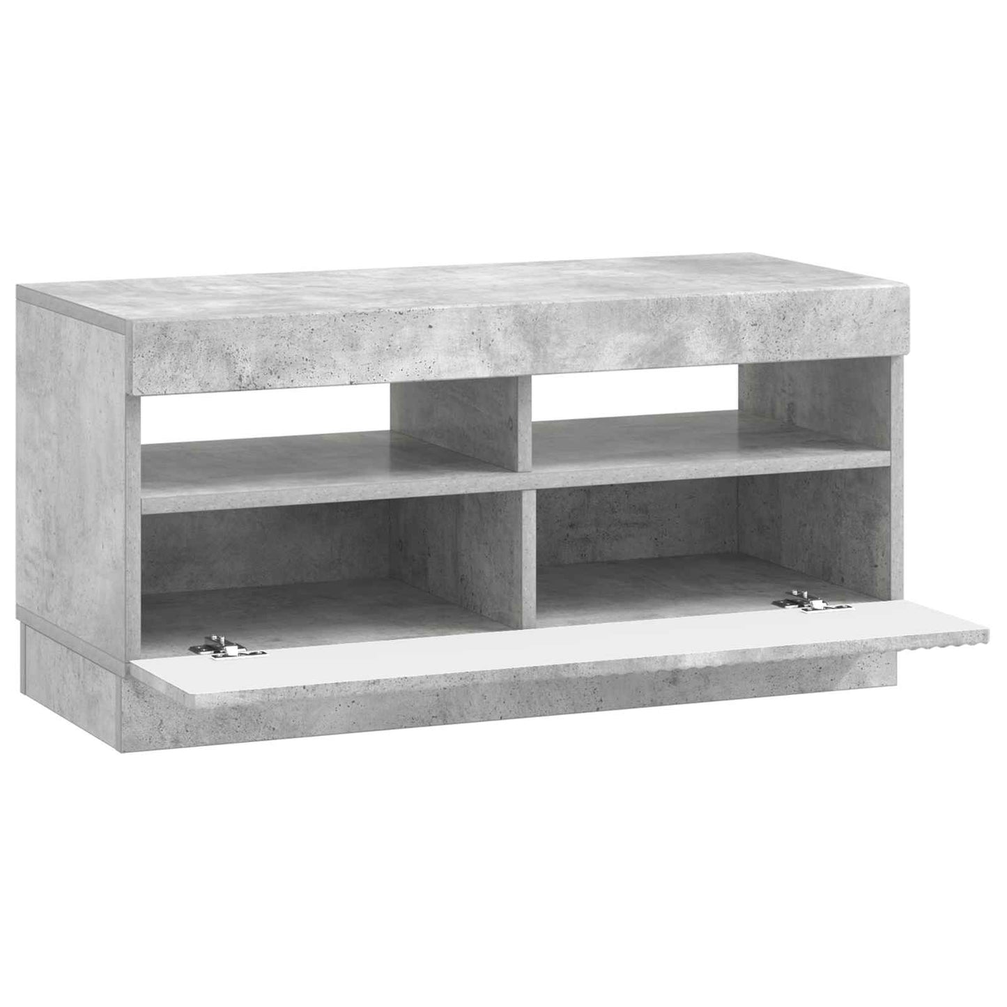 LED TV Cabinet Concrete Grey Engineered Wood