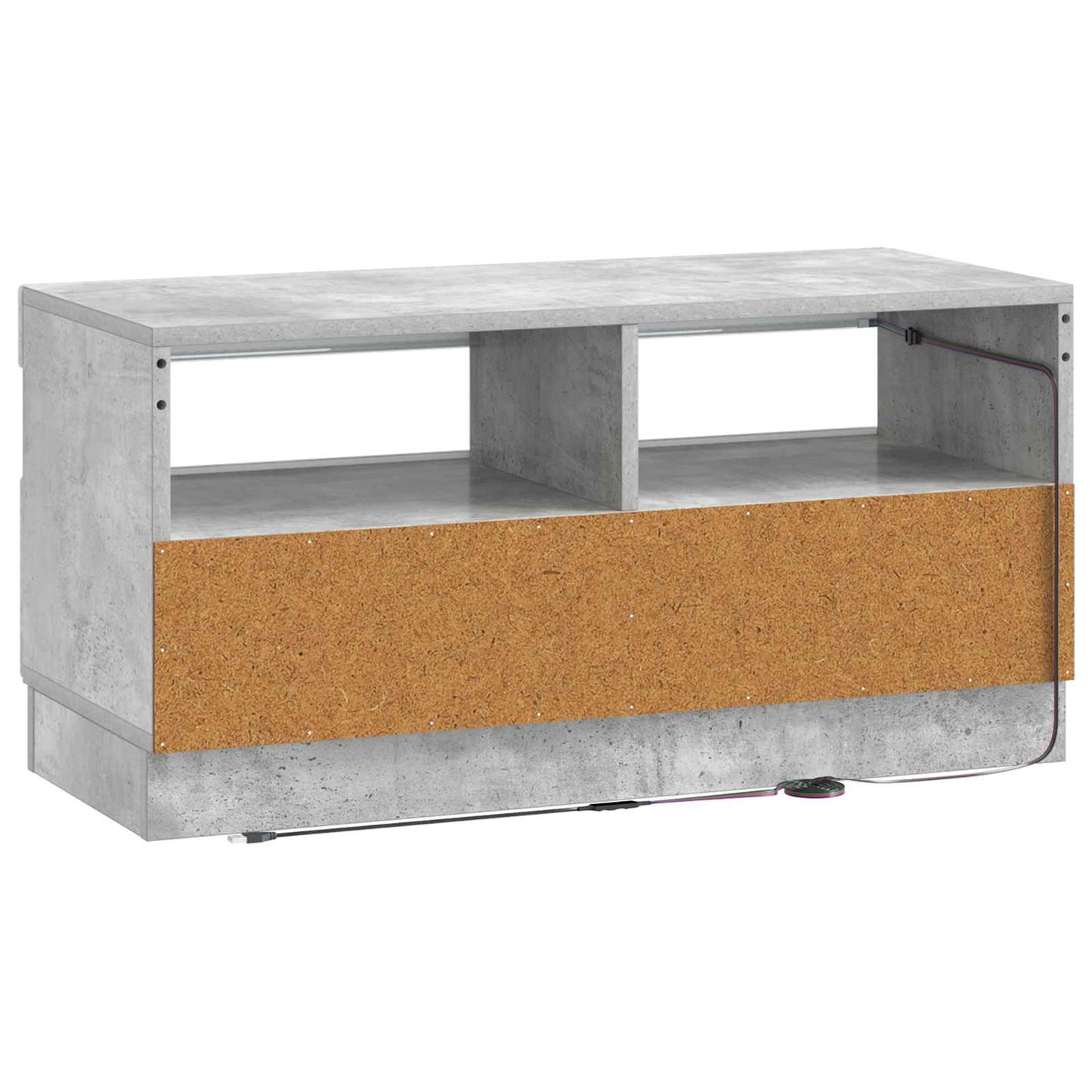 LED TV Cabinet Concrete Grey Engineered Wood