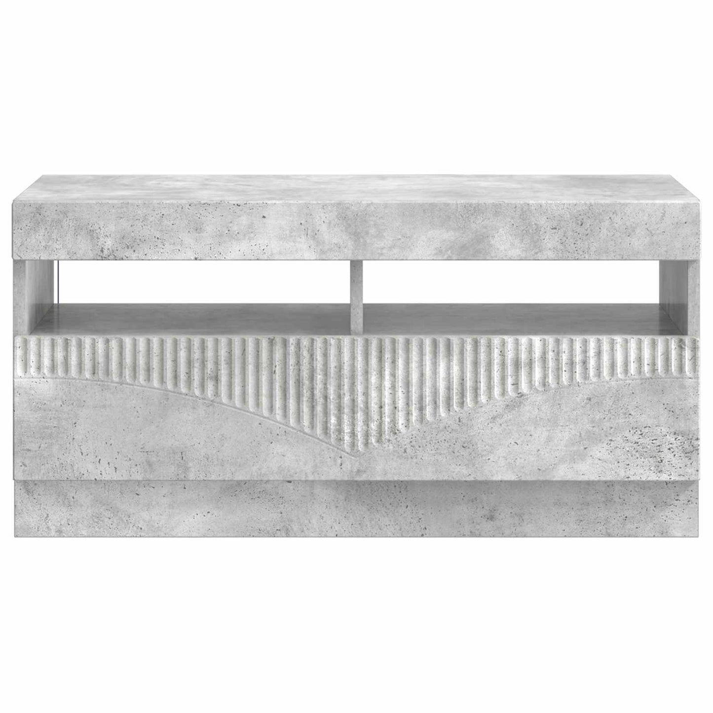 LED TV Cabinet Concrete Grey Engineered Wood