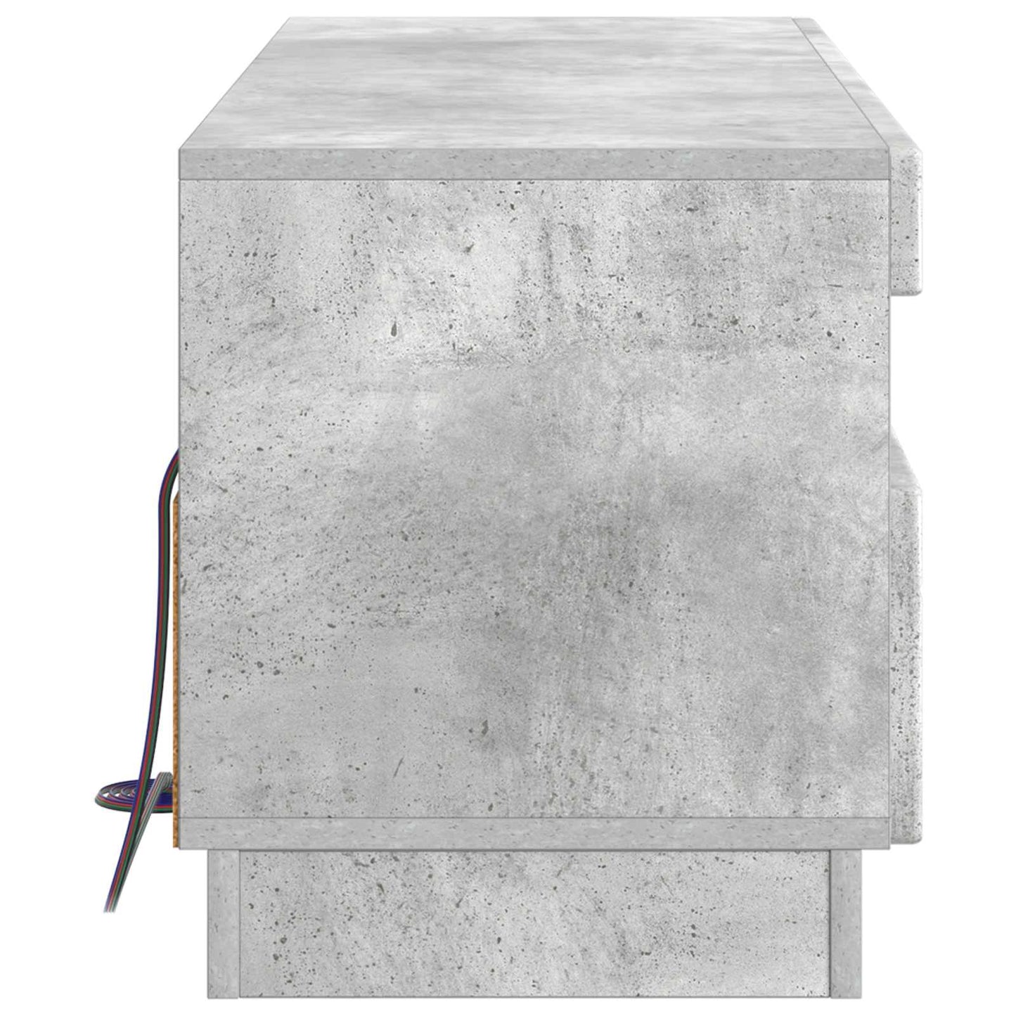 LED TV Cabinet Concrete Grey Engineered Wood