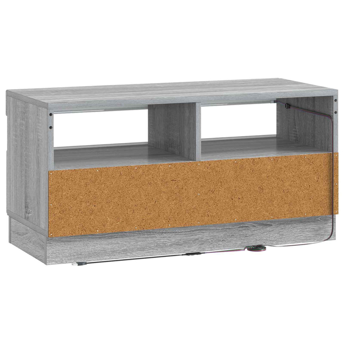 LED TV Cabinet Grey Sonoma Engineered Wood