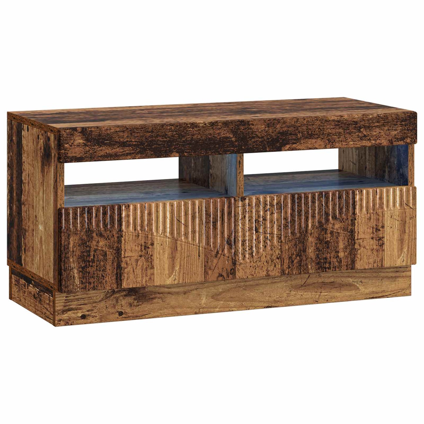 LED TV Cabinet Old Wood Engineered Wood