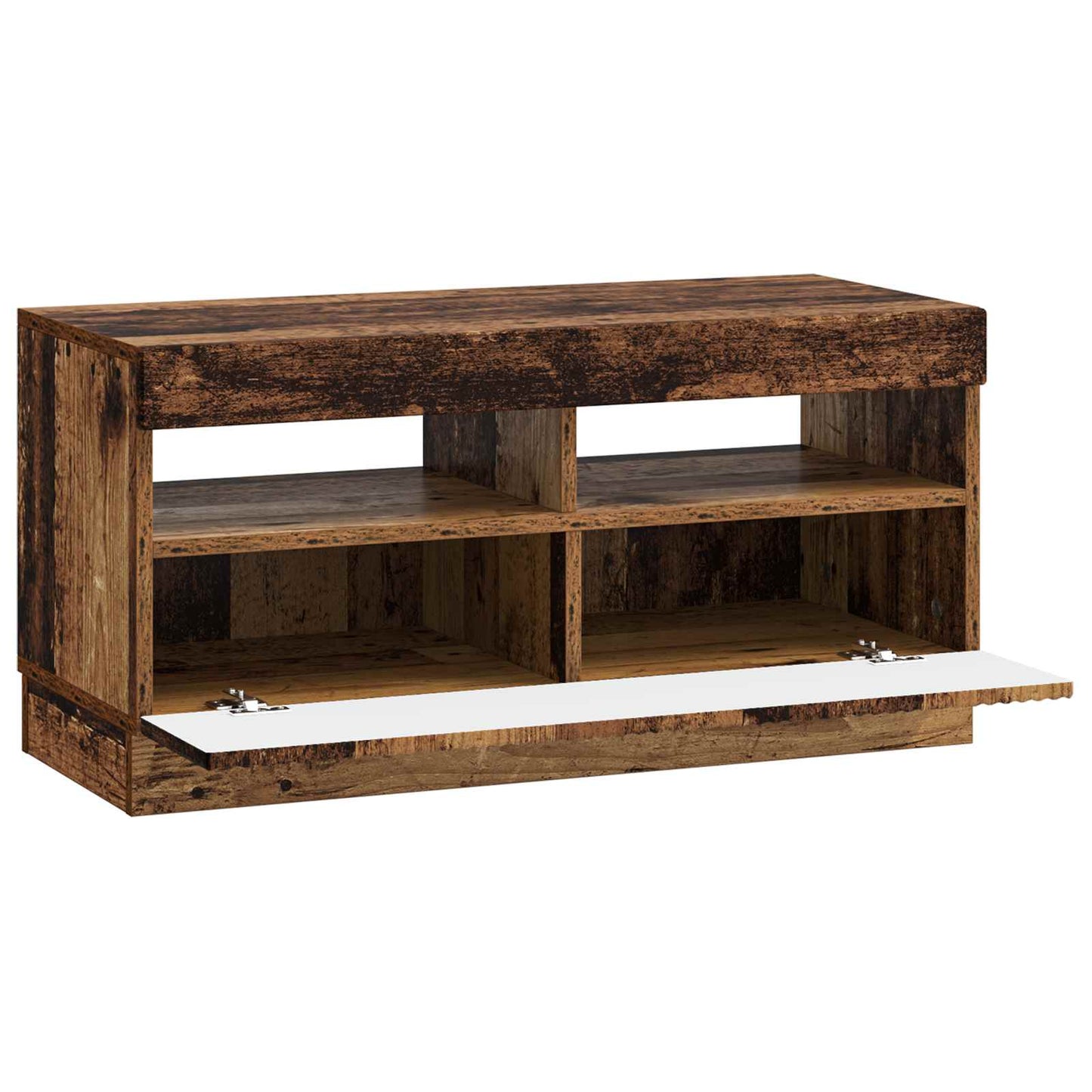 LED TV Cabinet Old Wood Engineered Wood