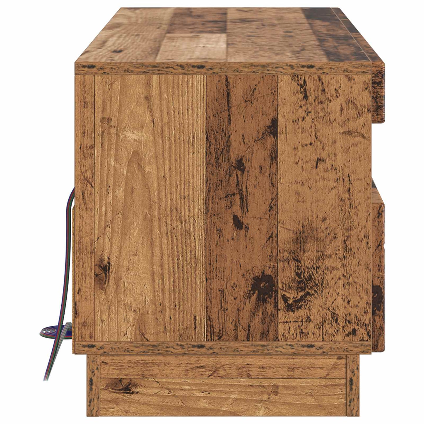 LED TV Cabinet Old Wood Engineered Wood
