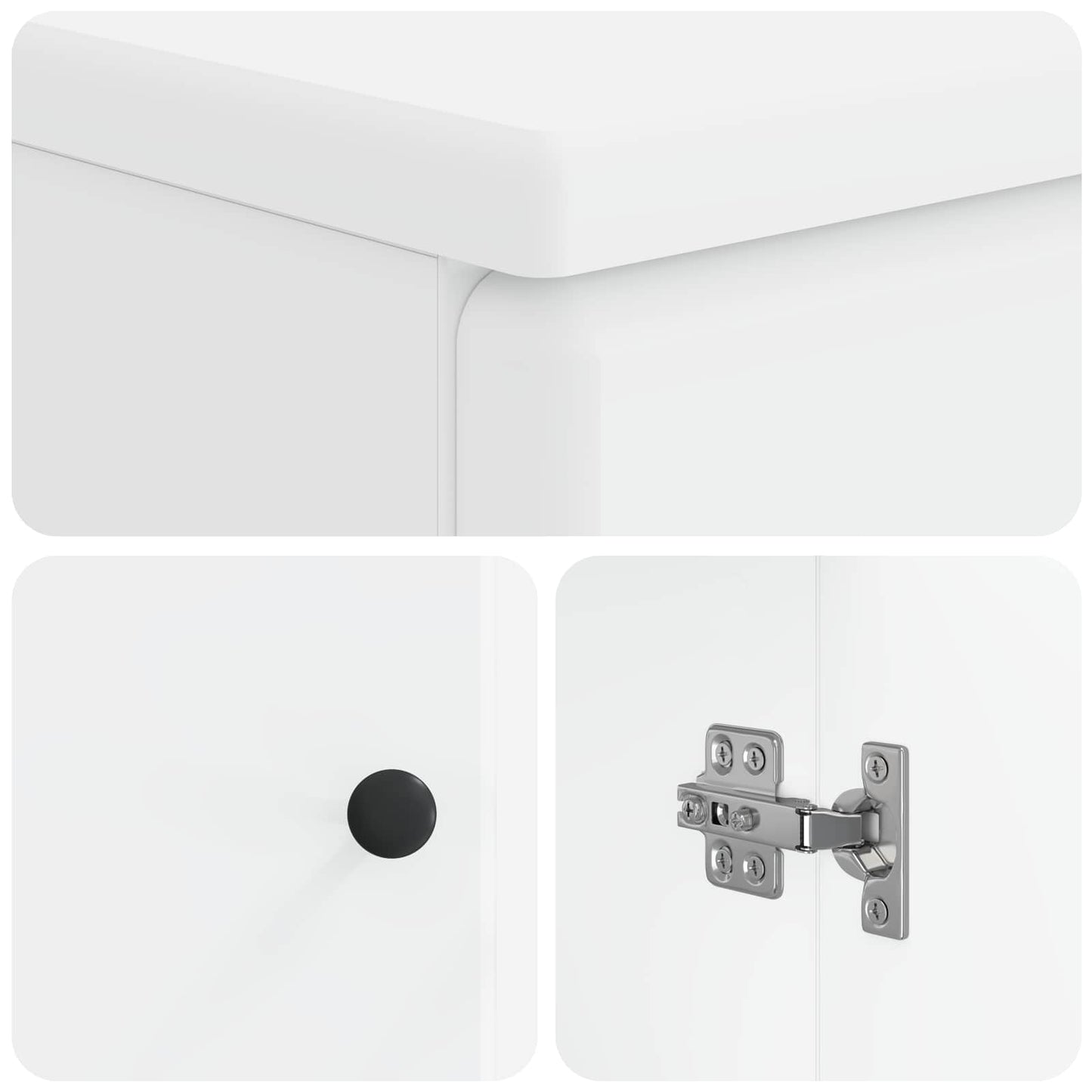 Bathroom Sink Cabinet BREDA White 59.5 x 31.5x 59 cm