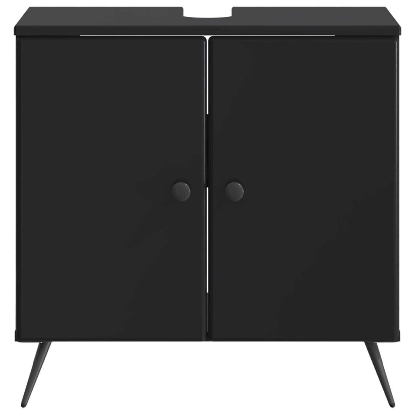 Bathroom Sink Cabinet BREDA Black 59.5 x 31.5x 59 cm