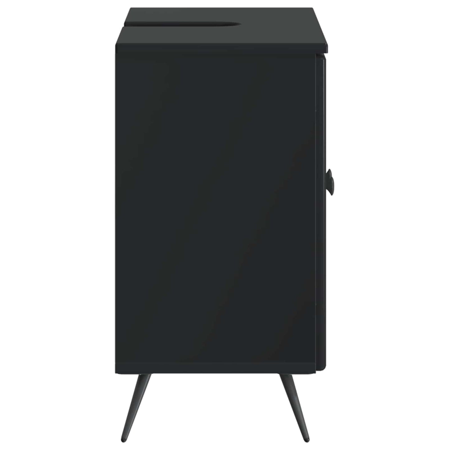Bathroom Sink Cabinet BREDA Black 59.5 x 31.5x 59 cm